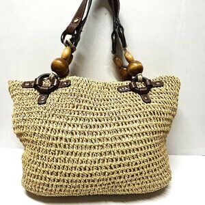 Fossil woven shoulder bag